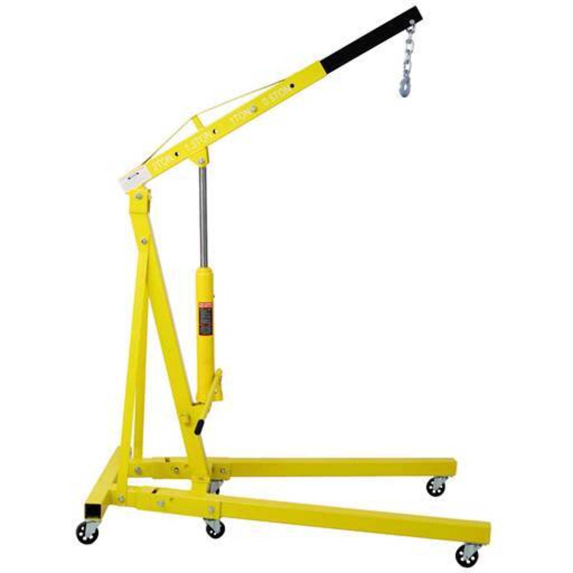 2 Ton Heavy Duty Folding Shop Crane, yellow, BAC-W465S00037